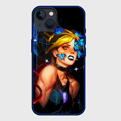 Чехол для iPhone 14 Jojo Stone Ocean Jolyne cujoh, цвет: 3D-тёмно-синий