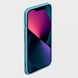 Чехол для iPhone 14 BMW PATTERN LOGO, цвет: 3D-голубой — фото 2
