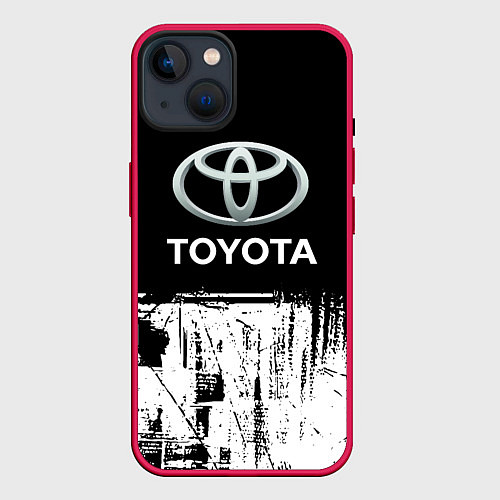 Чехол iPhone 14 Toyota sport / 3D-Малиновый – фото 1