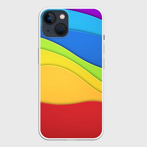 Чехол iPhone 14 Fashion pattern 2022 Wave / 3D-Белый – фото 1