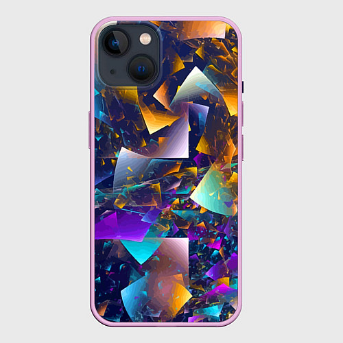 Чехол iPhone 14 Expressive pattern Vanguard / 3D-Сиреневый – фото 1