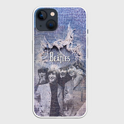 Чехол для iPhone 14 The Beatles Легендарная Ливерпульская четвёрка, цвет: 3D-белый