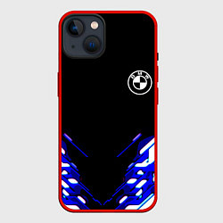 Чехол для iPhone 14 BMW sport неоновый спорт, цвет: 3D-красный