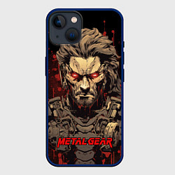 Чехол для iPhone 14 Venom Snake Metal gear game, цвет: 3D-тёмно-синий