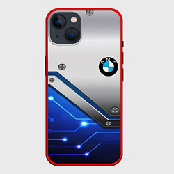 Чехол для iPhone 14 BMW geometry nano, цвет: 3D-красный