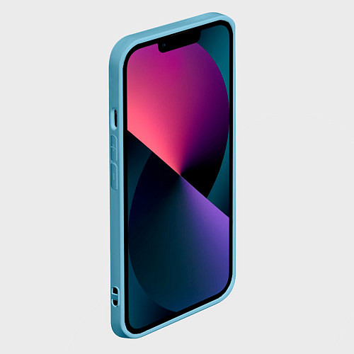 Чехол iPhone 14 Stalker 2 радиоактивный фон / 3D-Голубой – фото 2