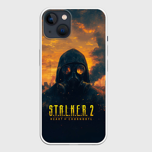 Чехол iPhone 14 Stalker загрязненный завод / 3D-Белый – фото 1