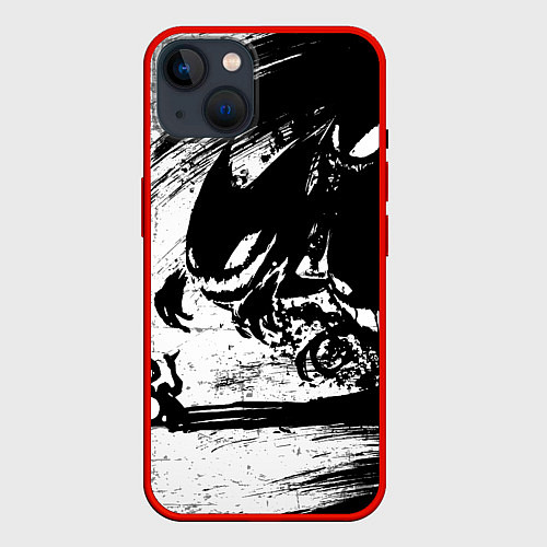 Чехол iPhone 14 Генгар / 3D-Красный – фото 1