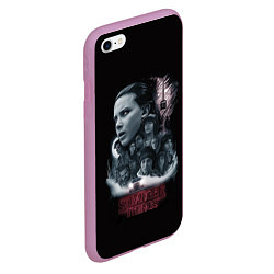 Чехол iPhone 6/6S Plus матовый Очень Странные Дела цвета 3D-розовый — фото 2