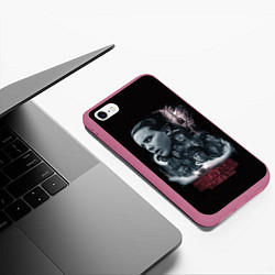 Чехол iPhone 6/6S Plus матовый Очень Странные Дела цвета 3D-малиновый — фото 2