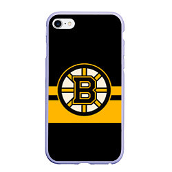 Чехол iPhone 6/6S Plus матовый BOSTON BRUINS NHL цвета 3D-светло-сиреневый — фото 1