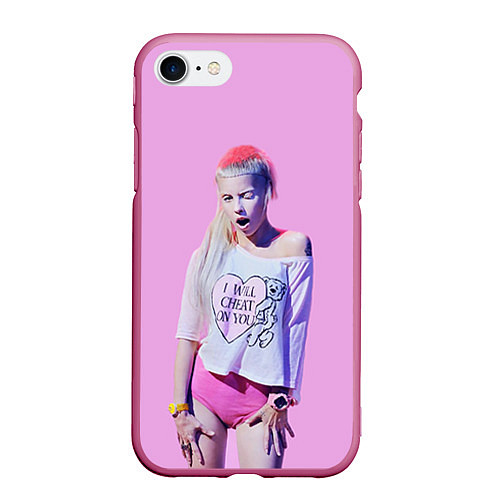 Чехол iPhone 7/8 матовый Die Antwoord: I will cheat on you / 3D-Малиновый – фото 1