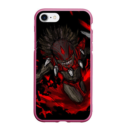 Чехол iPhone 7/8 матовый Bloodseeker Rage / 3D-Малиновый – фото 1