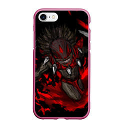 Чехол iPhone 7/8 матовый Bloodseeker Rage, цвет: 3D-малиновый