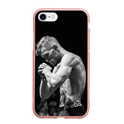 Чехол iPhone 7/8 матовый Conor McGregor: Mono, цвет: 3D-светло-розовый