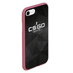 Чехол iPhone 7/8 матовый CS:GO Graphite, цвет: 3D-малиновый — фото 2