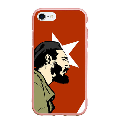 Чехол iPhone 7/8 матовый Куба / 3D-Светло-розовый – фото 1