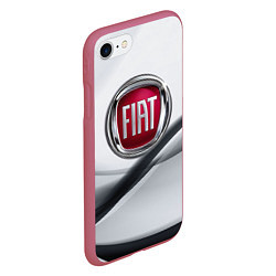 Чехол iPhone 7/8 матовый FIAT, цвет: 3D-малиновый — фото 2