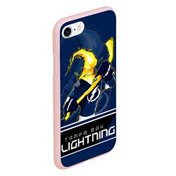 Чехол iPhone 7/8 матовый Bay Lightning, цвет: 3D-светло-розовый — фото 2