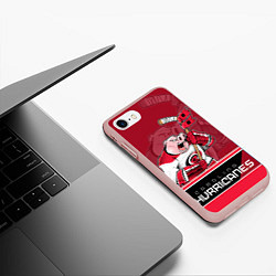 Чехол iPhone 7/8 матовый Carolina Hurricanes, цвет: 3D-светло-розовый — фото 2