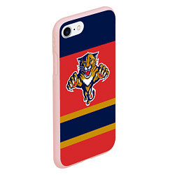 Чехол iPhone 7/8 матовый Florida Panthers, цвет: 3D-светло-розовый — фото 2