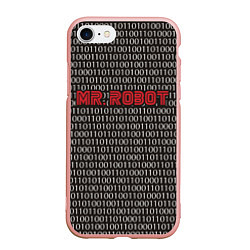 Чехол iPhone 7/8 матовый Mr. Robot: Binary code