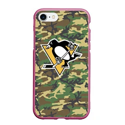 Чехол iPhone 7/8 матовый Penguins Camouflage
