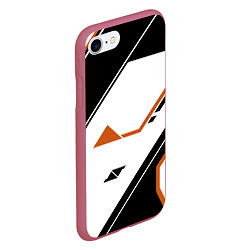 Чехол iPhone 7/8 матовый CS:GO Asiimov P250 Style, цвет: 3D-малиновый — фото 2