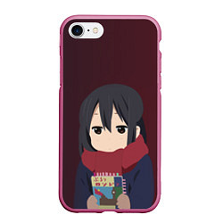 Чехол iPhone 7/8 матовый K-ON, цвет: 3D-малиновый