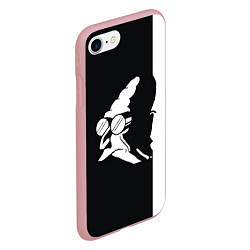 Чехол iPhone 7/8 матовый Grandfather: Black & White, цвет: 3D-баблгам — фото 2