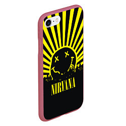 Чехол iPhone 7/8 матовый Nirvana, цвет: 3D-малиновый — фото 2
