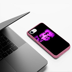 Чехол iPhone 7/8 матовый Placebo, цвет: 3D-малиновый — фото 2