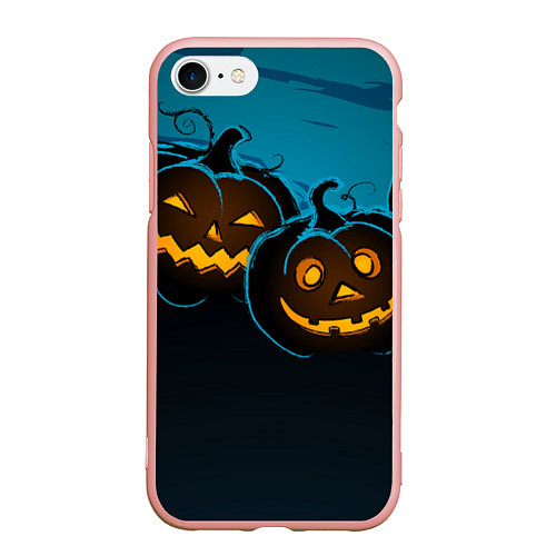Чехол iPhone 7/8 матовый Halloween3 / 3D-Светло-розовый – фото 1