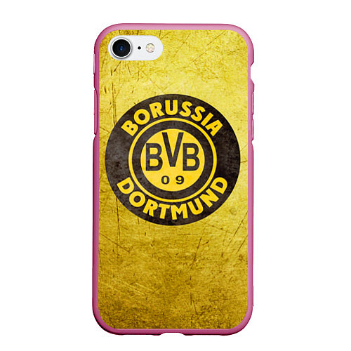 Чехол iPhone 7/8 матовый Borussia3 / 3D-Малиновый – фото 1