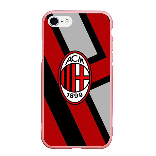 Чехол iPhone 7/8 матовый Milan FC 1899 / 3D-Баблгам – фото 1