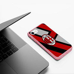 Чехол iPhone 7/8 матовый Milan FC 1899, цвет: 3D-баблгам — фото 2