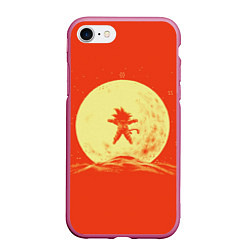 Чехол iPhone 7/8 матовый Moon, цвет: 3D-малиновый