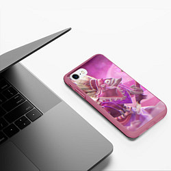 Чехол iPhone 7/8 матовый Dazzle Magic, цвет: 3D-малиновый — фото 2