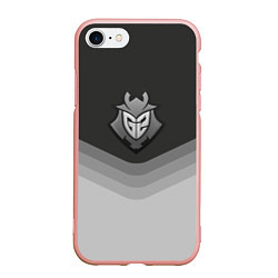 Чехол iPhone 7/8 матовый G2 Esports Uniform, цвет: 3D-светло-розовый