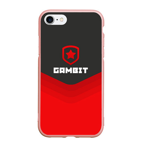 Чехол iPhone 7/8 матовый Gambit Gaming Uniform / 3D-Светло-розовый – фото 1