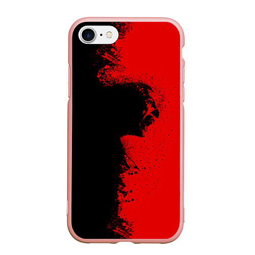 Чехол iPhone 7/8 матовый Blood Rage / 3D-Светло-розовый – фото 1