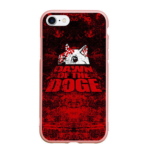 Чехол iPhone 7/8 матовый Dawn of the Doge / 3D-Светло-розовый – фото 1