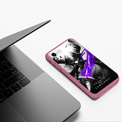 Чехол iPhone 7/8 матовый Kassadin, цвет: 3D-малиновый — фото 2