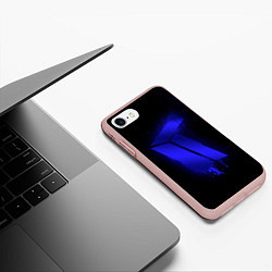 Чехол iPhone 7/8 матовый Titan: Black collection, цвет: 3D-светло-розовый — фото 2