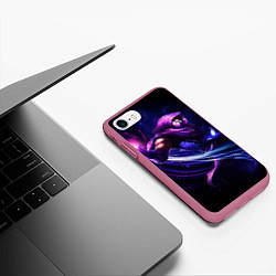 Чехол iPhone 7/8 матовый Malzahar, цвет: 3D-малиновый — фото 2