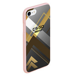 Чехол iPhone 7/8 матовый Cs:go - Bronze Deco Бронзовая декорация 2022, цвет: 3D-светло-розовый — фото 2