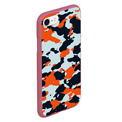 Чехол iPhone 7/8 матовый CS:GO Asiimov Camouflage, цвет: 3D-малиновый — фото 2