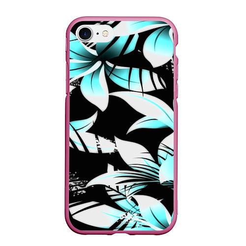 Чехол iPhone 7/8 матовый Tropica / 3D-Малиновый – фото 1