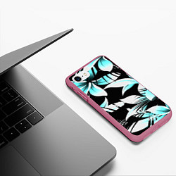 Чехол iPhone 7/8 матовый Tropica, цвет: 3D-малиновый — фото 2