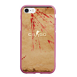 Чехол iPhone 7/8 матовый CS:GO Blood Dust, цвет: 3D-малиновый